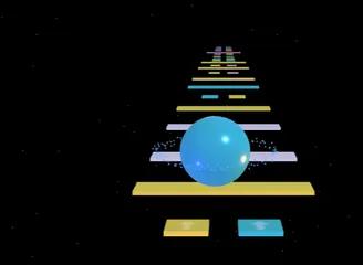 Three.js 无限轨道弹跳球